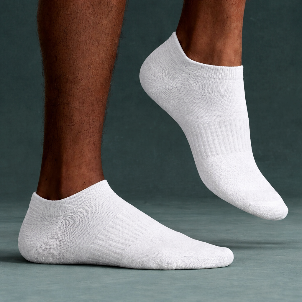 Ankelsokker i 90 % kammet bomull