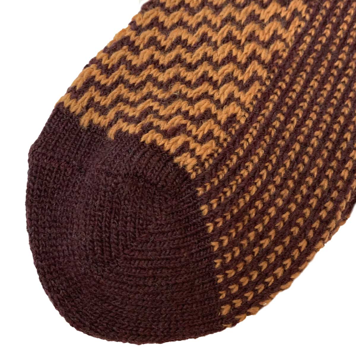 Mønstrete ullsokker med cashmere