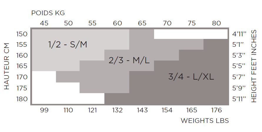 Bleuforêt 30 denier sort matt strømpebukse