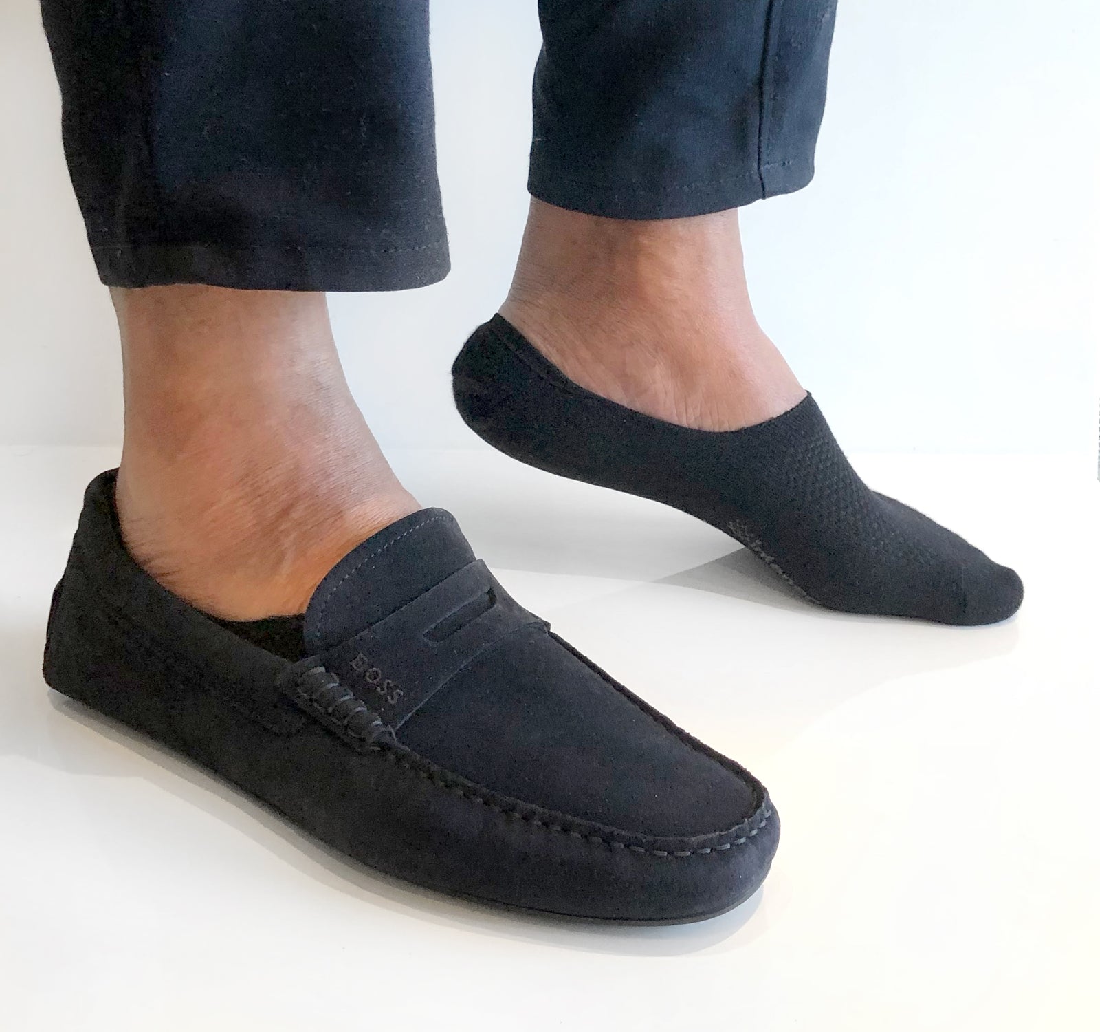 Usynlige bambussokker herre med silikon i hælen – Step sokker til sneakers og loafers