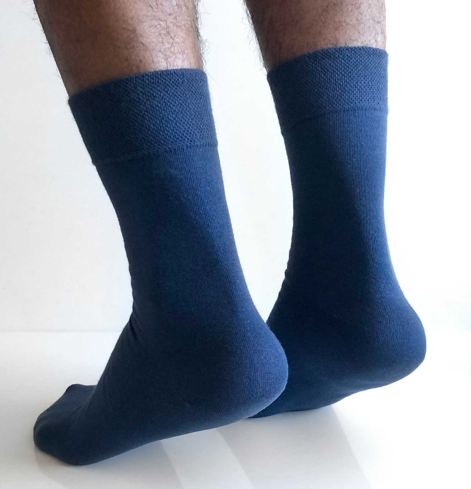 blå bambus dressokker