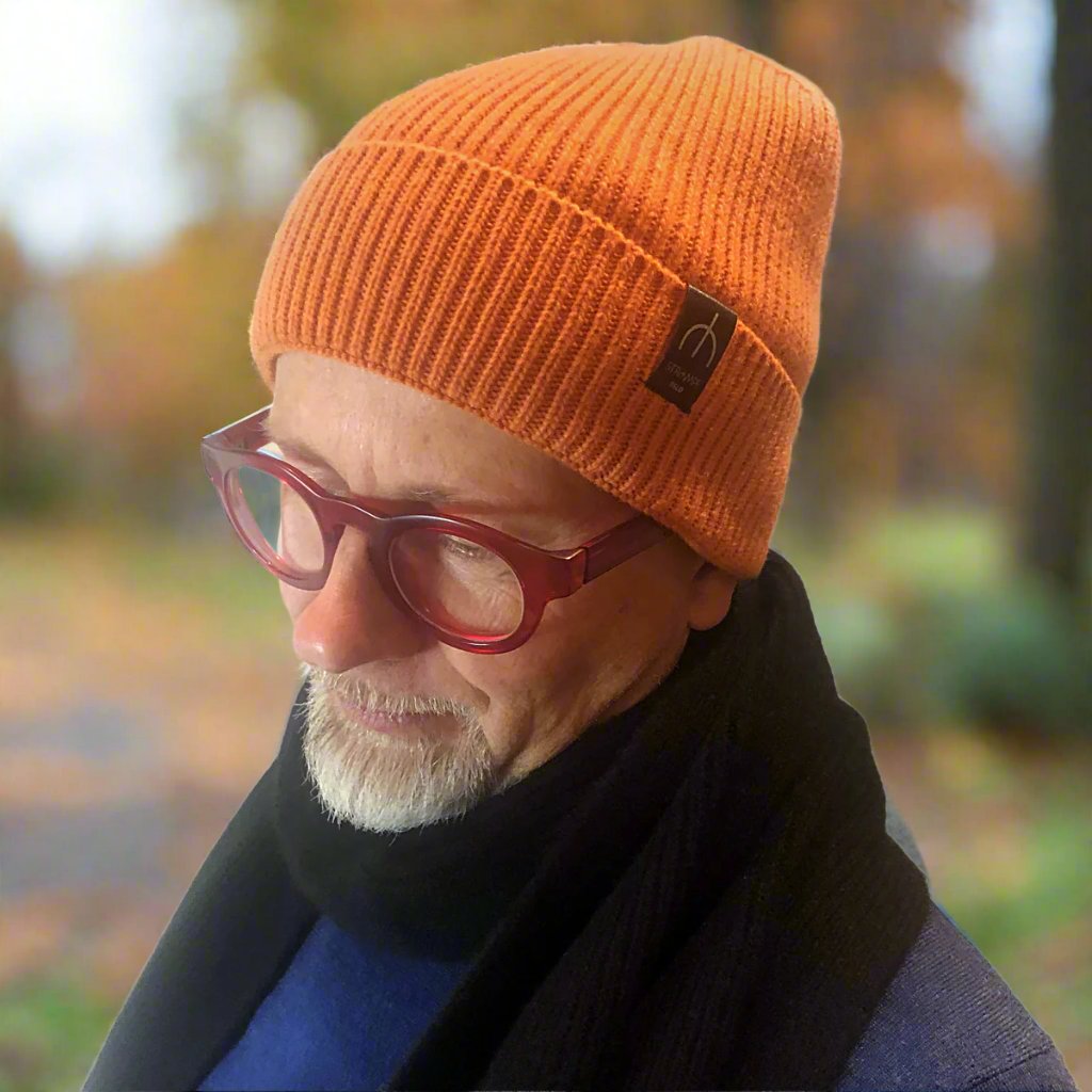 100% Kashmir lue i blå