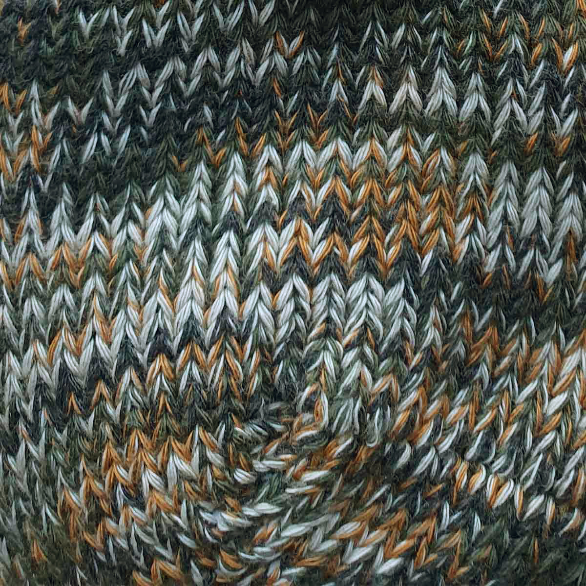 Grønn blandingsfarget 93% økologisk bomullssokker til herre