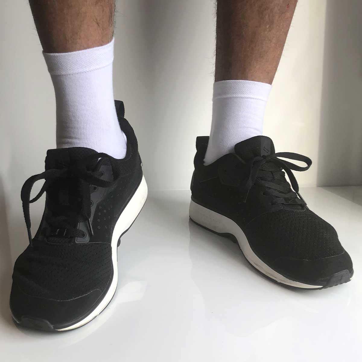 3-pk med bomull dame/herre kvart sokker