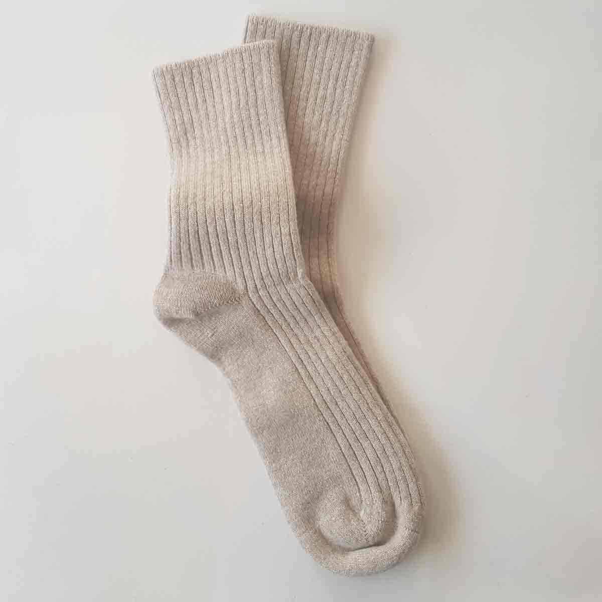 Ullsokker med cashmere