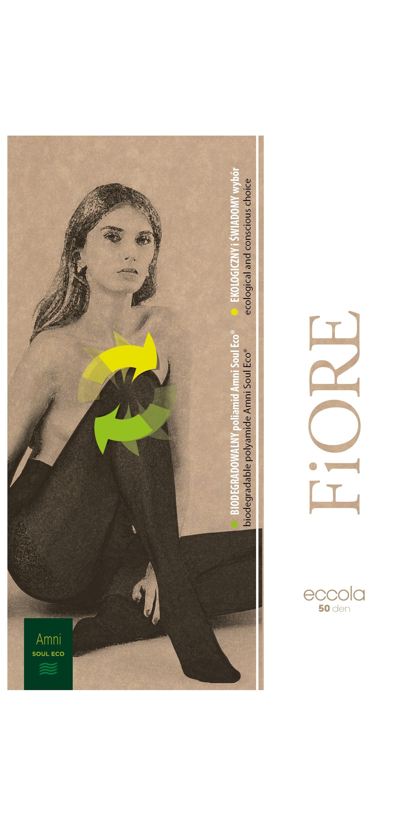 50 denier biologisk nedbrytbar strømpebukse