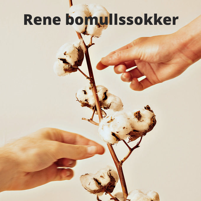 Sokker i 100% bomull