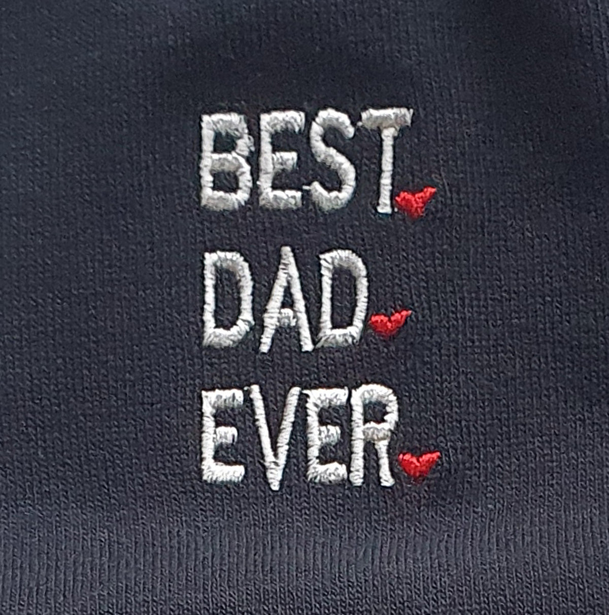 Brodert Best Dad Ever på pappasokker
