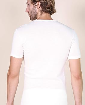 Ull og silke t-shirt herre