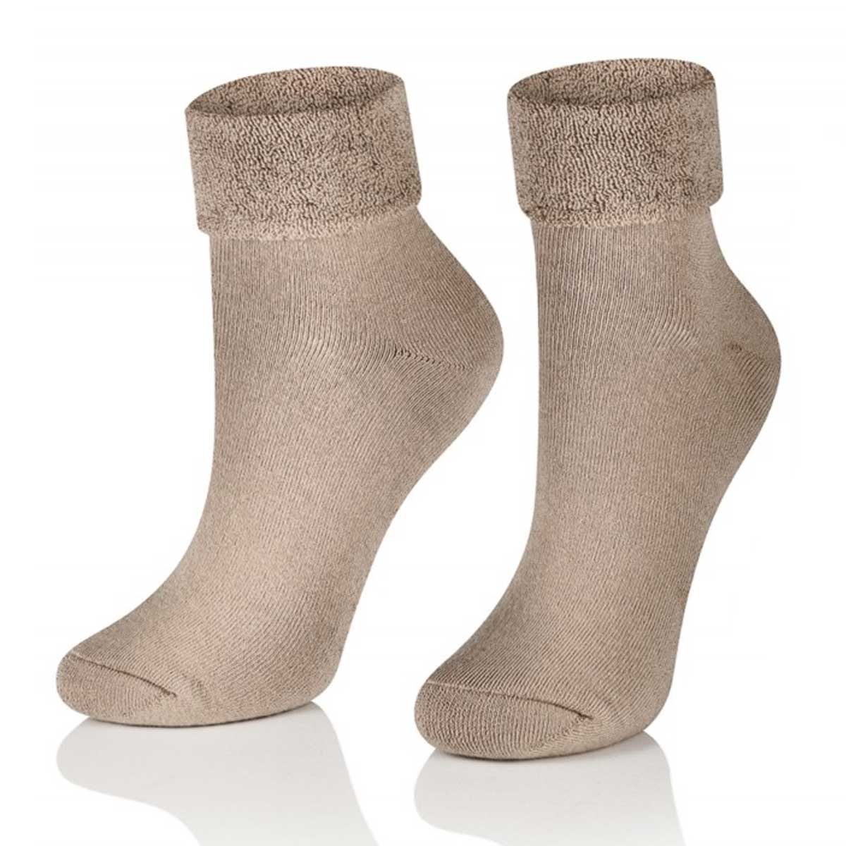 Myke kosesokker med plysjfrotté inni • damesokker