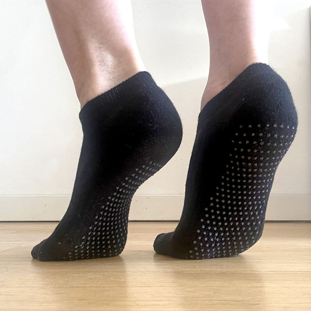 Pilates sokker dame med antiskli-knotter – grip socks til yoga og pilates
