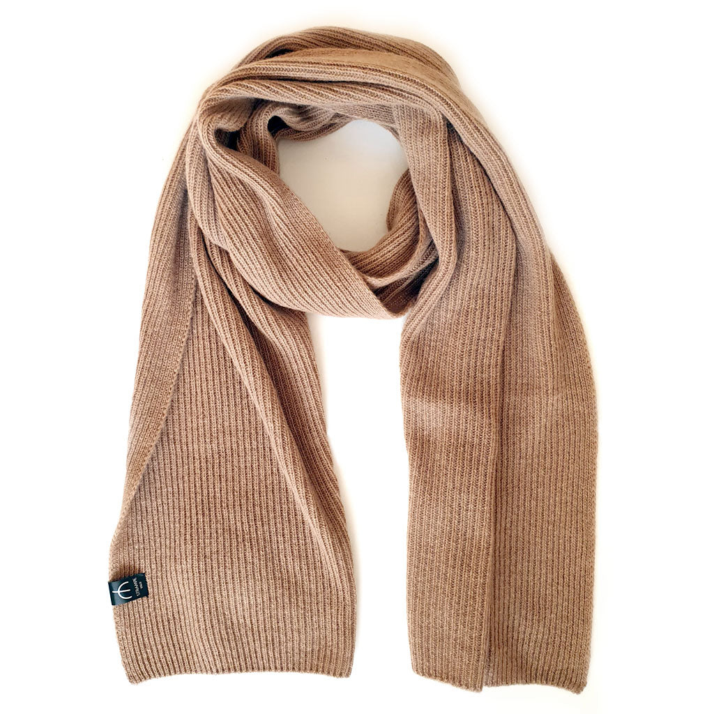 Beige ullskjerf i 100% kashmir/ull