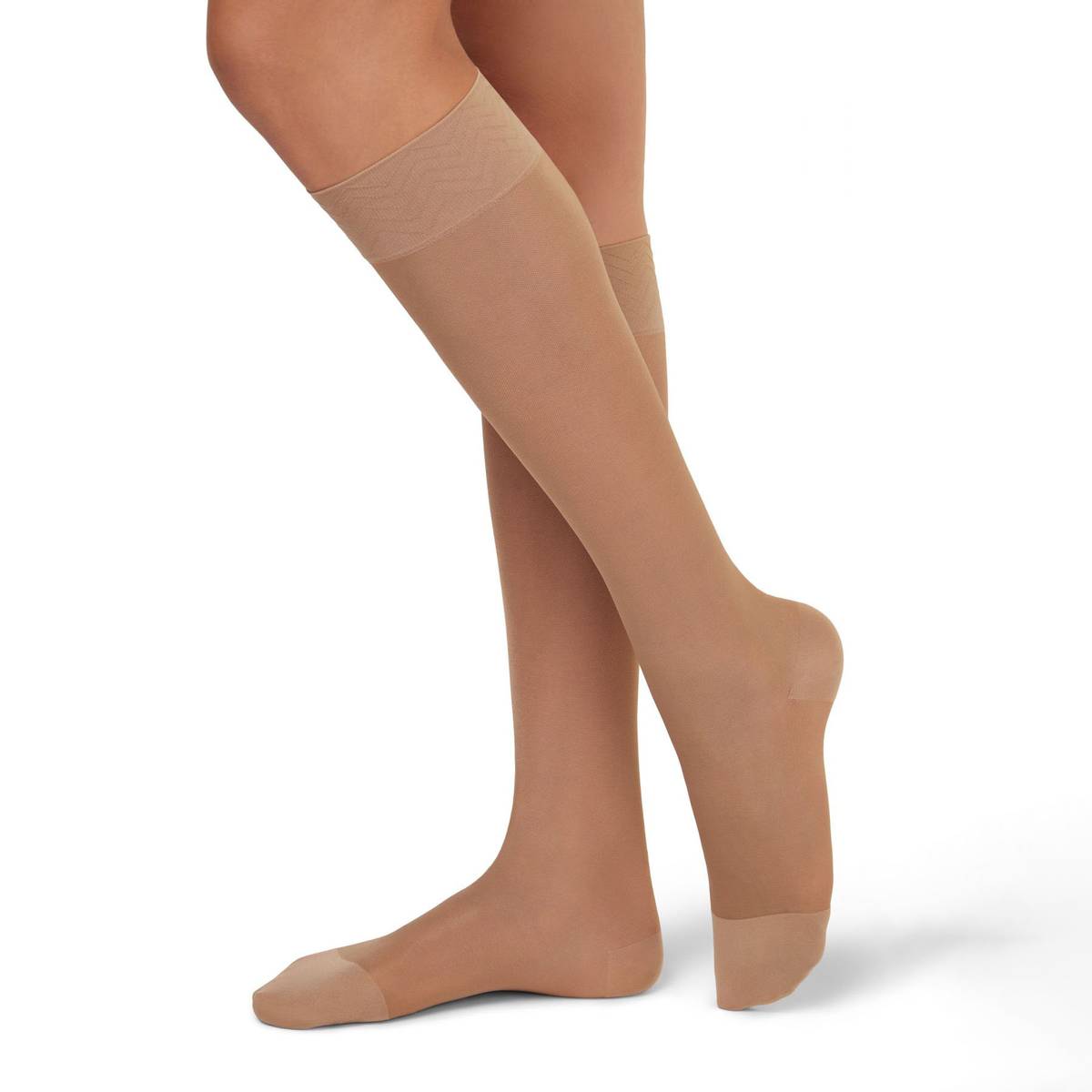 Kompresjonstrømper i hudtone og sort (18-22 mmHg)
