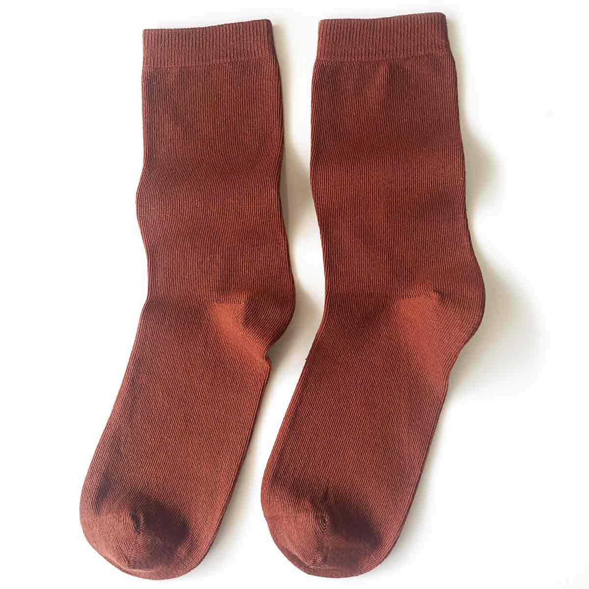 Sokker i økologisk bomull  til dame i mange farger