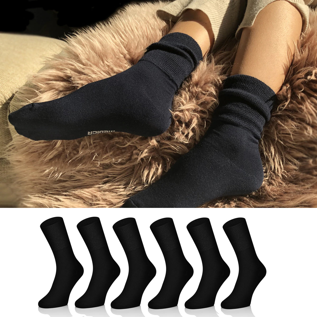 sokker uten strikk - strammer ikke sokker